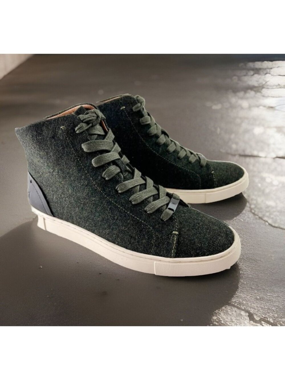 Frye Women's Ivy High Top Sneaker Shoes Size 8.5 M Olive Green